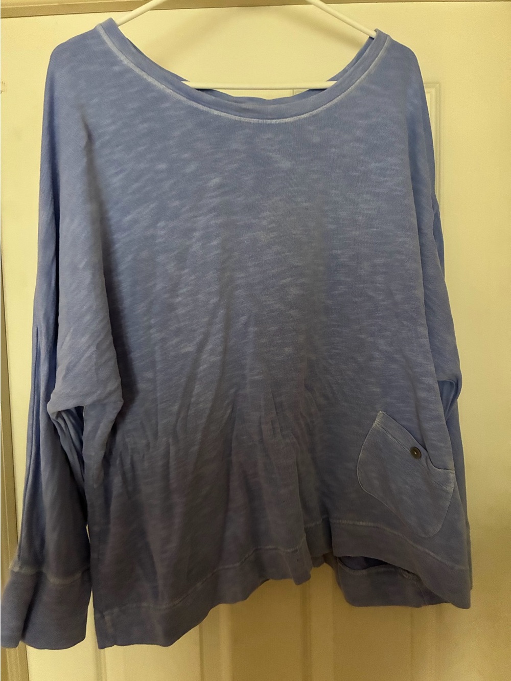 Fresh Produce Blue Ribbed Cotton Top